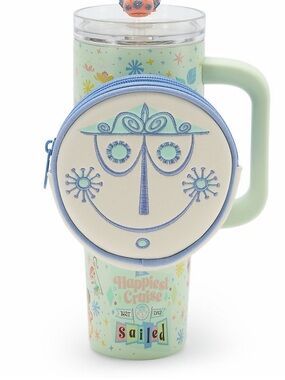"it's a small world". Zip Case for travel tumbler. Case only. NEW